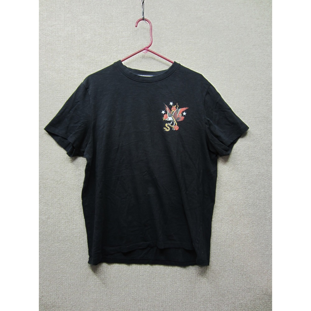 The Stronghold Venice Cal. Graphic T-Shirt Mens Large Black Cotton Eagle Snake